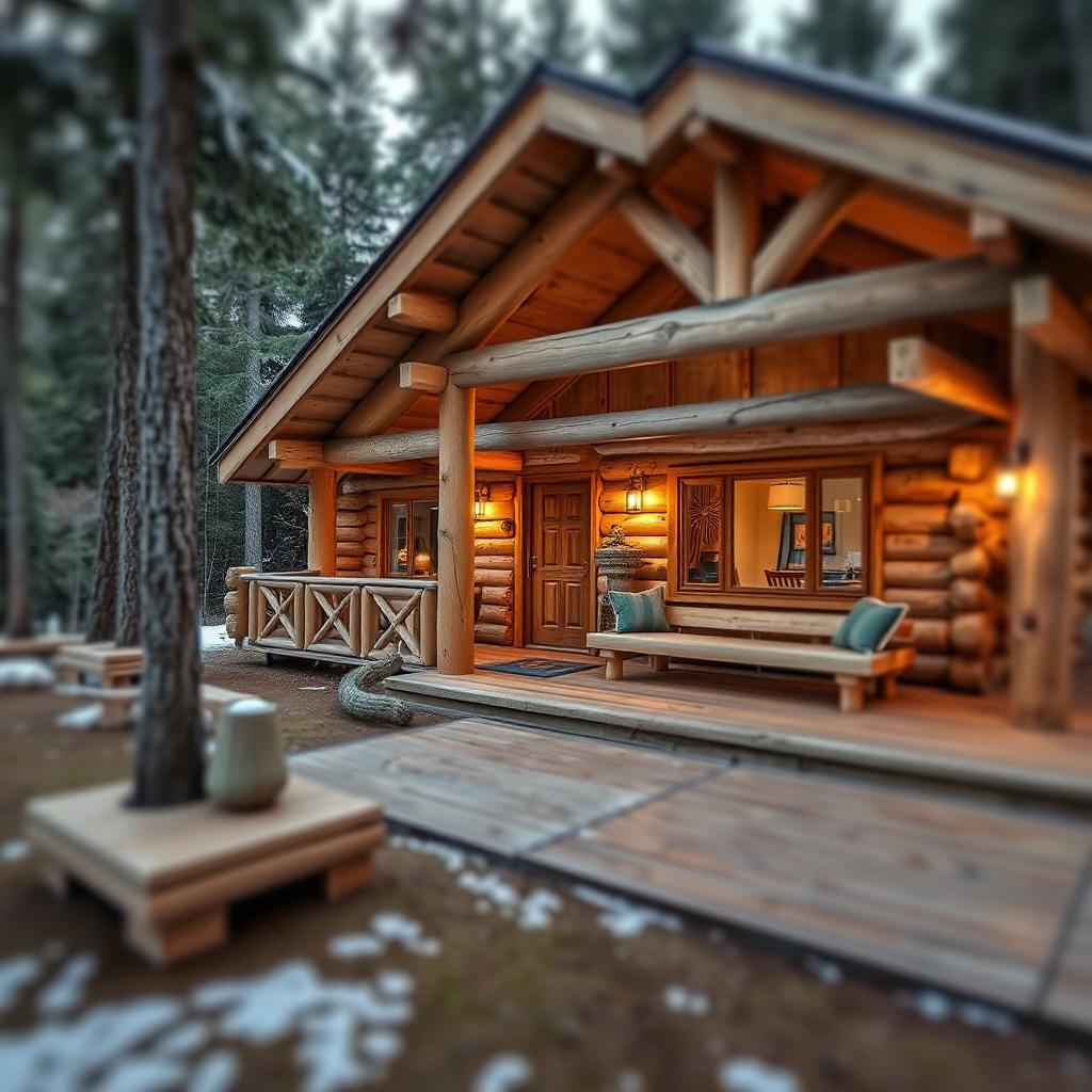 Кедровый дом в стиле Post and Beam