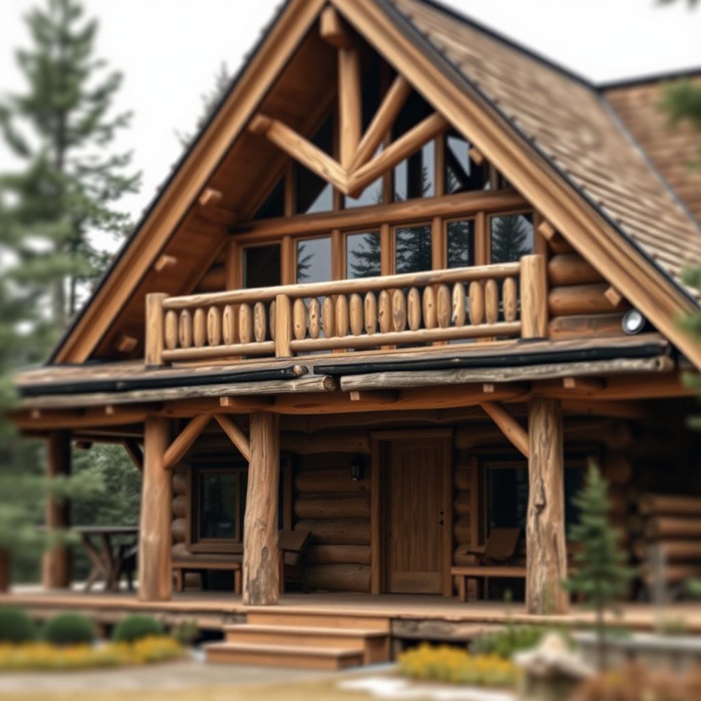 Сруб из сосны по норвежской лафтовой технологии