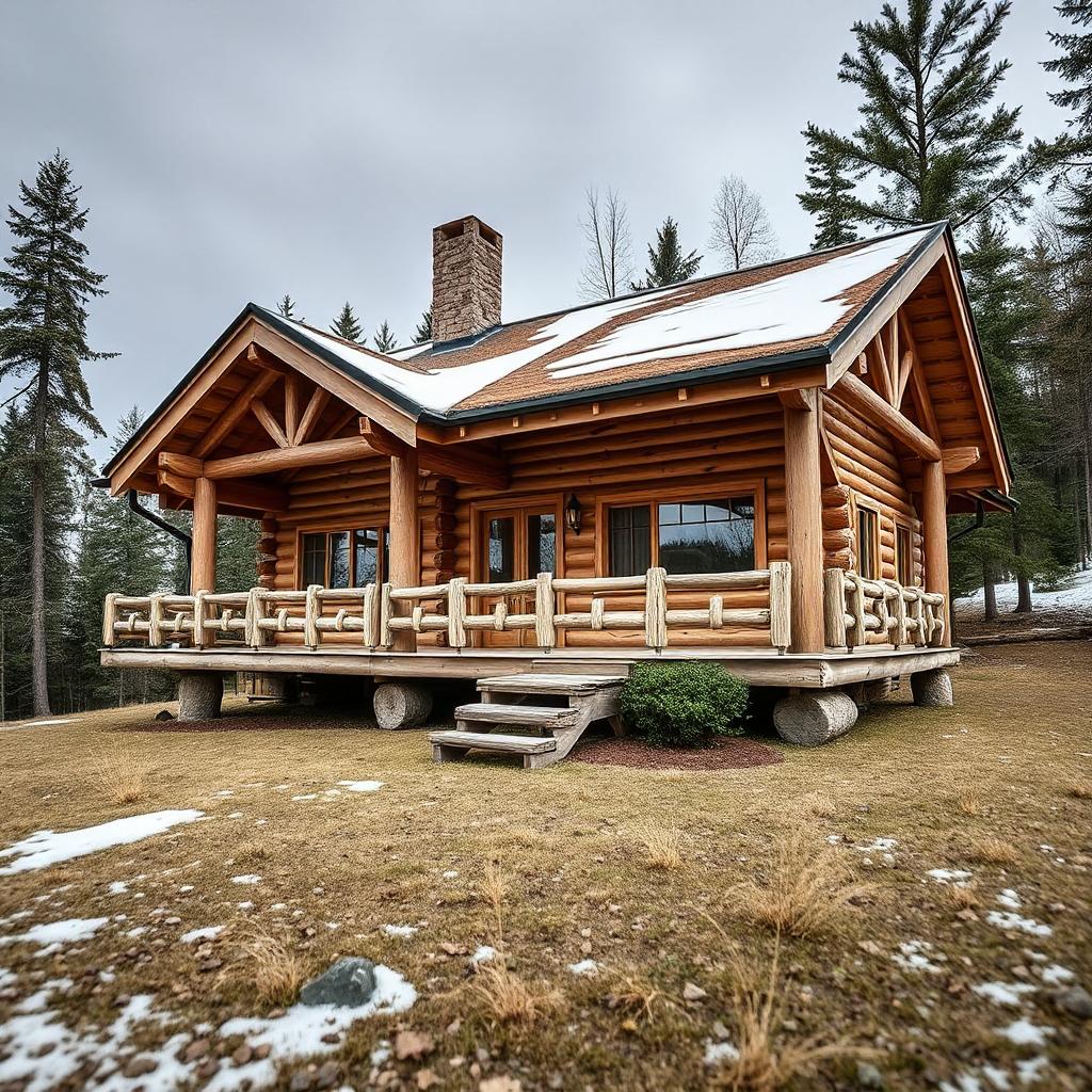 Лесная усадьба с авторской резьбой